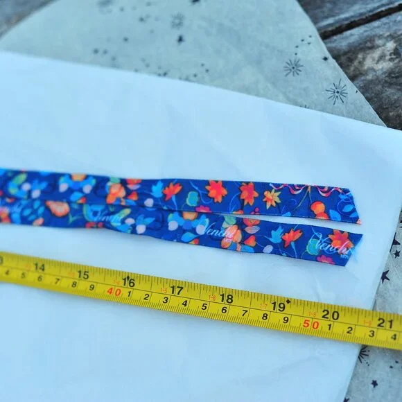 Colorful Italian Floral Satin Trim for Your Hat DIY - Picture 3 of 3